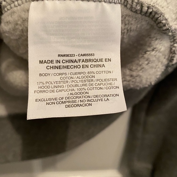 Nike Hoodie Sweatshirt With Silver Gray Spellout Medium - Picture 8 of 10